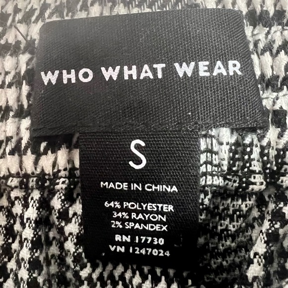 Who What Wear Check Wide Leg Trousers - Picture 2 of 5